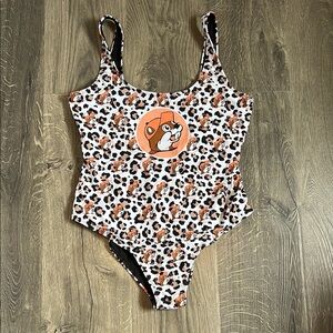 Ladies Medium Leopard Print Swimwear
